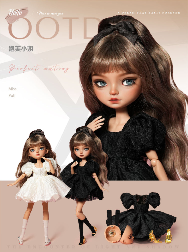 Miss Puff Dress - 1/6 BJD Doll Outfits for LULU Body Size